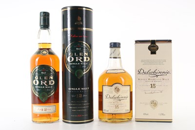 Lot 156 - DALWHINNIE 15 YEAR OLD 1L AND GLEN ORD 12 YEAR OLD 1L