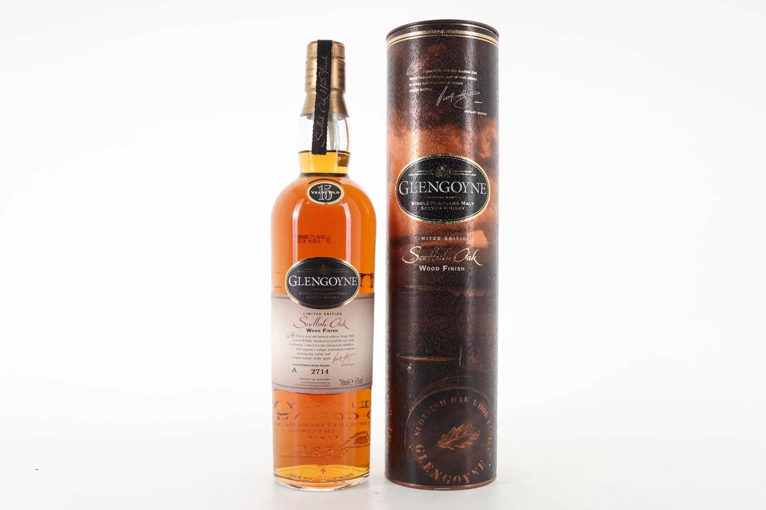 Lot 157 - GLENGOYNE 15 YEAR OLD SCOTTISH OAK WOOD FINISH