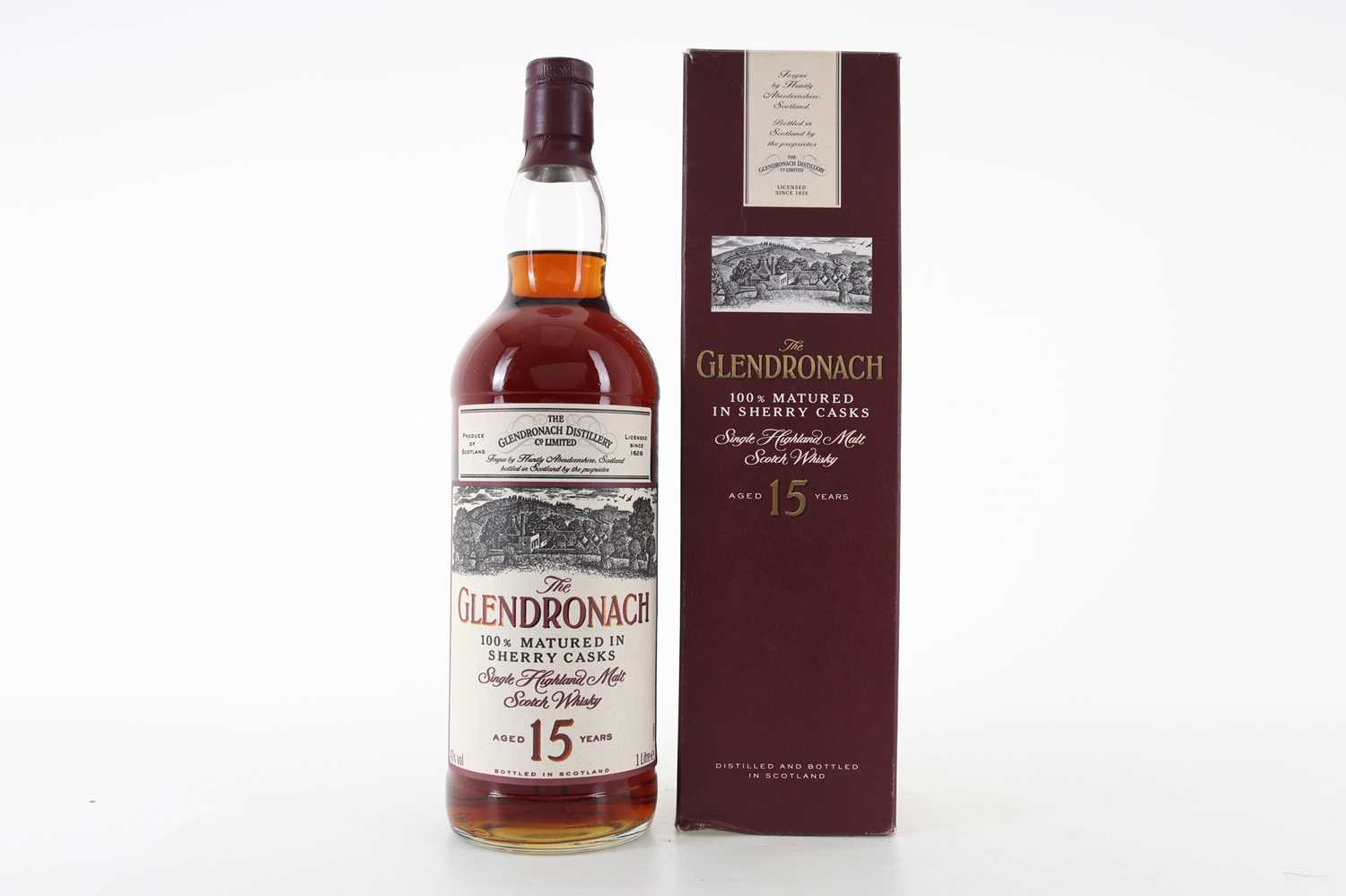 Lot 165 - GLENDRONACH 15 YEAR OLD 100% SHERRY CASK MATURED 1L
