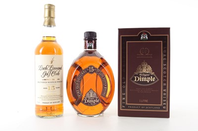 Lot 185 - LOCH LOMOND GOLF CLUB 15 YEAR OLD AND DIMPLE 15 YEAR OLD 1L