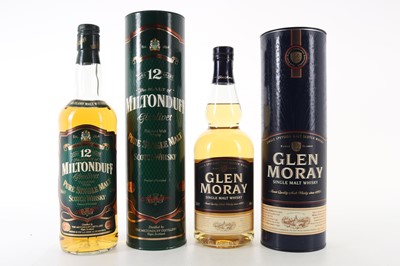 Lot 189 - MILTONDUFF 12 YEAR OLD AND GLEN MORAY