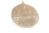 Lot 1235 - LATE 19TH CENTURY MOTHER OF PEARL CARVED SHELL...