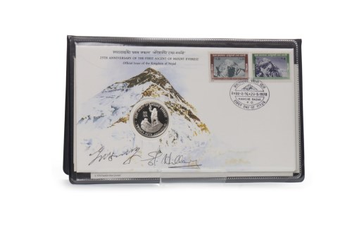 Lot 1290 - EDMUND HILLARY AND TENZING NORGAY FIRST DAY OF...