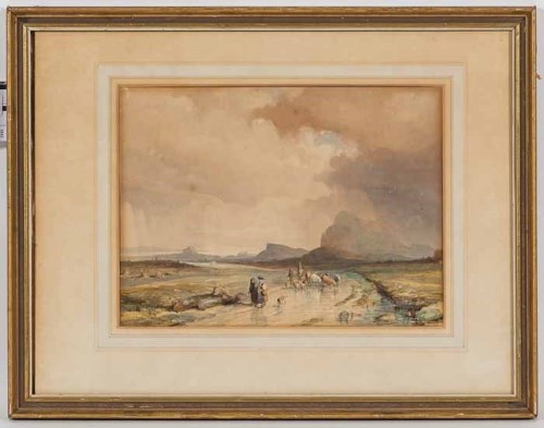 Lot 56 - ATTRIBUTED TO THOMAS PEPLOE WOOD, VIEW OF...