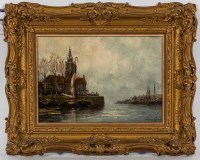 Lot 57 - JAN VAN COUVER, ZWOLLE, HOLLAND oil on canvas,...