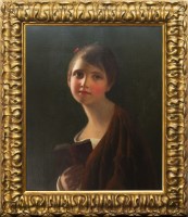 Lot 26 - JOHN OPIE RA (BRITISH 1761 - 1807), YOUNG GIRL...