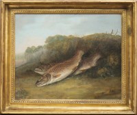 Lot 138 - BRITISH SCHOOL (19TH CENTURY), TROUT ON A...
