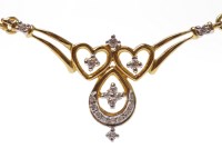 Lot 78 - DIAMOND SET NECKLET with an openwork...