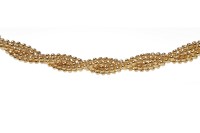 Lot 151 - EIGHTEEN CARAT GOLD NECKLACE formed by gold...
