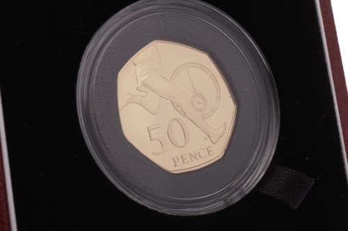 Lot 511 - UNITED KINGDOM 2004 GOLD PROOF 50 PENCE COIN...