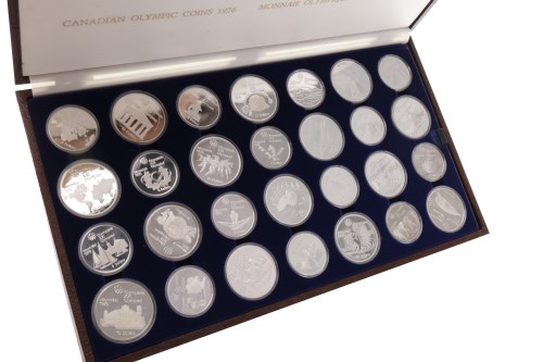 Lot 535 - SILVER PROOF CANADIAN OLYMPIC COIN COLLECTION...