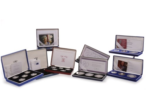 Lot 537 - EIGHT SILVER PROOF COIN SETS including 2004...