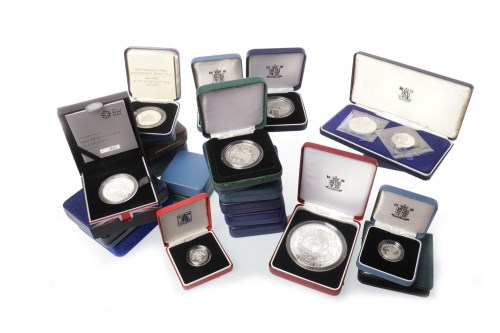 Lot 543 - TWENTY SIX SILVER PROOF COINS all in capsules,...