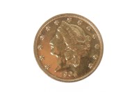 Lot 562 - GOLD USA TWENTY DOLLAR COIN DATED 1904