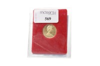 Lot 569 - GOLD SOVEREIGN DATED 1979