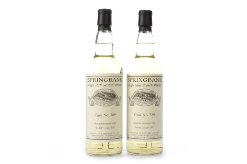 Lot 1068 - SPRINGBANK 1998 PRIVATE CASK AGED 14 YEARS (2)...