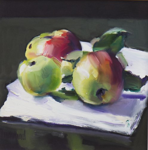 Lot 13 - * MARION DRUMMOND, WINDFALL oil on board,...