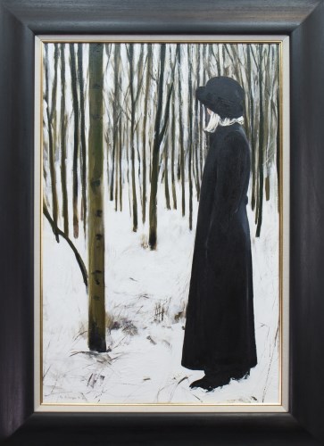 Lot 35 - * GERARD BURNS, WINTER FOREST oil on canvas,...
