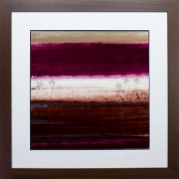 Lot 76 - * TOMMY FITCHET PINK AUTUMN mixed media on...