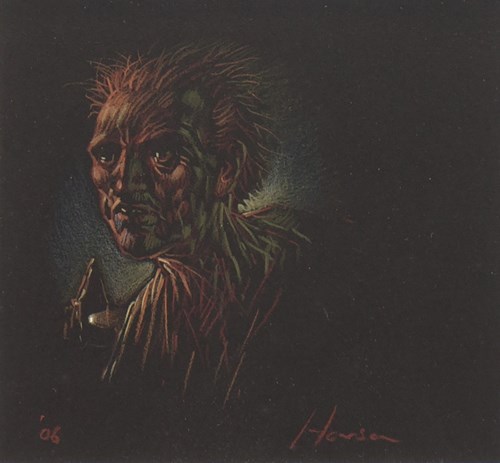 Lot 106 - * PETER HOWSON OBE, NIGHT pastel on paper,...