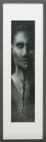 Lot 148 - ROS GREEN, SOLID IDENTITY charcoal and oil...