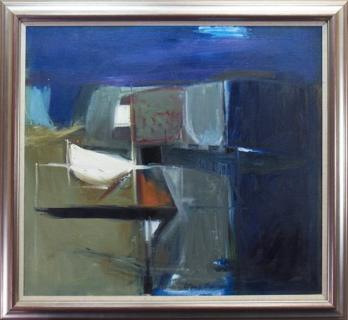 Lot 184 - * DENNIS BUCHAN, ABSTRACT oil on canvas,...