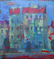 Lot 281 - ANDREI BLUDOV, THE OLD HOUSE oil on canvas,...