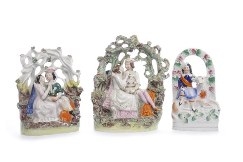Lot 769 - MID-19TH CENTURY STAFFORDSHIRE FIGURE GROUP OF...