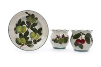 Lot 796 - TWO WEMYSS POTS each of oviform, with frilled...