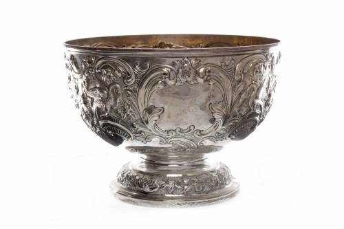 Lot 303 - VICTORIAN SILVER PUNCH BOWL maker Charles...