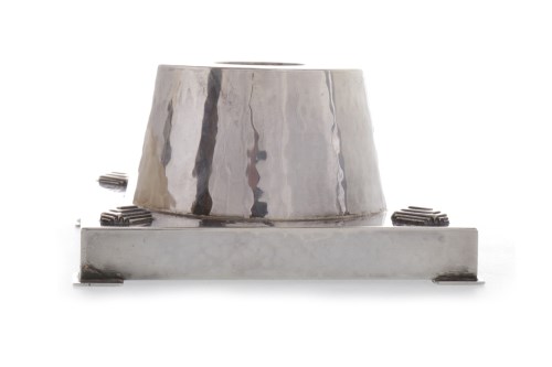 Lot 308 - GEORGE V SILVER ART DECO CANDLE STAND by...