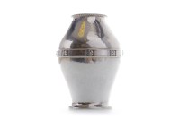 Lot 323 - GEORGE V SILVER VASE OF SMALL PROPORTIONS...