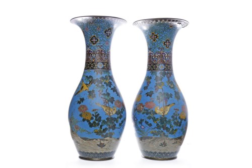 Lot 513 - PAIR OF EARLY 20TH CENTURY CHINESE CLOISONNE...