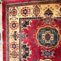 Lot 667 - EASTERN STYLE CARPET decorated with five rows...