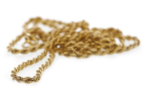 Lot 45 - ROPE TWIST NECKLACE approximately 60cm long,...