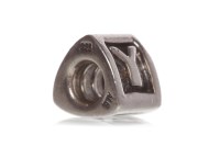Lot 281 - PANDORA SILVER CHARM three sided, each with...