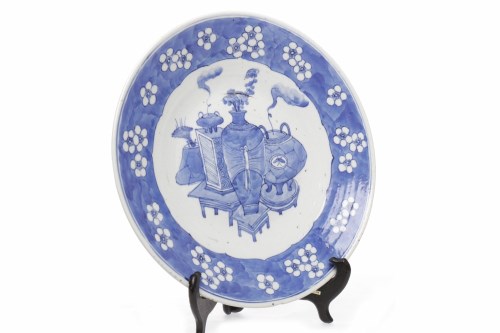 Lot 525 - 19TH CENTURY CHINESE BLUE AND WHITE WALL...