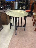 Lot 557 - 20TH CENTURY CHINESE BRASS CIRCULAR TABLE TOP...