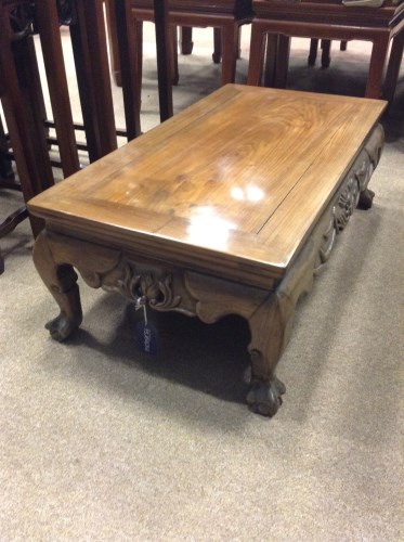 Lot 595 - 20TH CENTURY CHINESE LOW TABLE with...