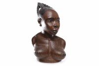 Lot 632 - EARLY 20TH CENTURY AFRICAN WOOD CARVING carved...