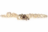 Lot 142 - MID TWENTIETH CENTURY PEARL NECKLACE formed by...