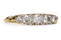 Lot 311 - VICTORIAN STYLE DIAMOND FIVE STONE RING the...
