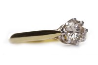 Lot 411 - DIAMOND SOLITAIRE RING the eight claw set...