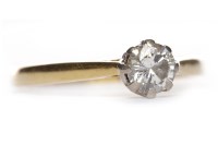 Lot 511 - DIAMOND SOLITAIRE RING the eight claw set...