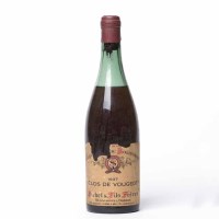 Lot 1431 - CLOS de VOUGEOT 1937 Grand Vin de Bourgogne...
