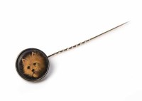 Lot 1855 - UNUSUAL VICTORIAN ENAMEL MINIATURE PIN enamel...