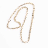 Lot 1941 - CHAIN NECKLACE with circular crossover links,...