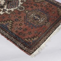Lot 914A - CAUCASIAN RUNNER decorated with seven central...