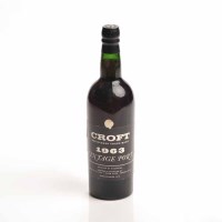 Lot 1463 - CROFT 1963 VINTAGE PORT Produce of Portugal....