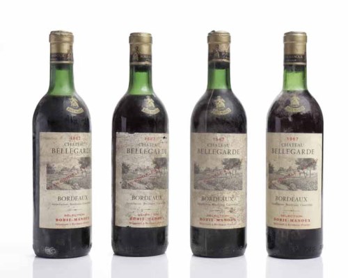 Lot 935 - CHATEAU BELLEGARDE 1967 (8) A.C. Bordeaux....